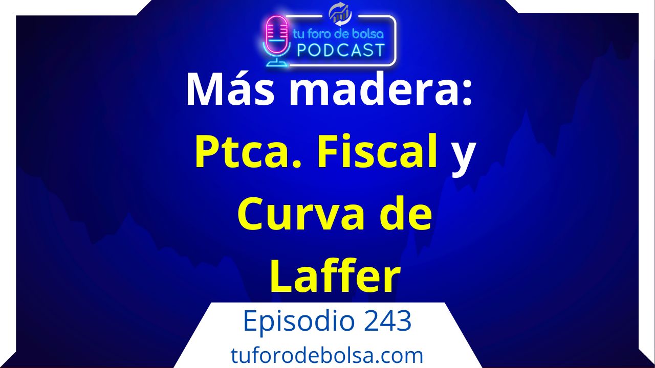 cover of episode 243.- Más madera: Política Fiscal y Curva de Laffer.